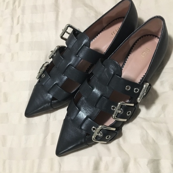 flats red valentino with buckles - Picture 3 of 4